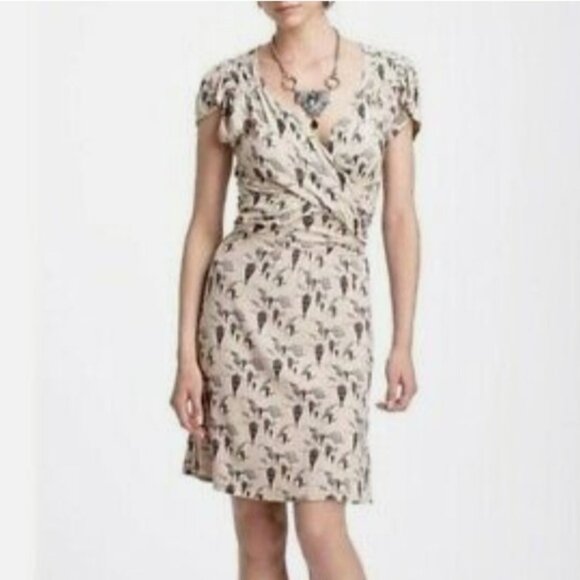 Anthropologie Leifnotes Up and Away Hot Air Balloon Ruched Dress Boho Size Xs - Picture 3 of 11